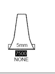 Speculum Ear Tip Round Tip Plastic 5 mm Length Disposable Ortec (1000/PK 10PK/CS) by SpecLinc  ID 7500